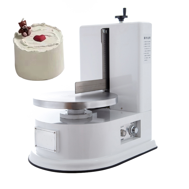 Automatic Cake Cream Smoothing Coating Decorating Plastering Machine Cake Decorating Machine