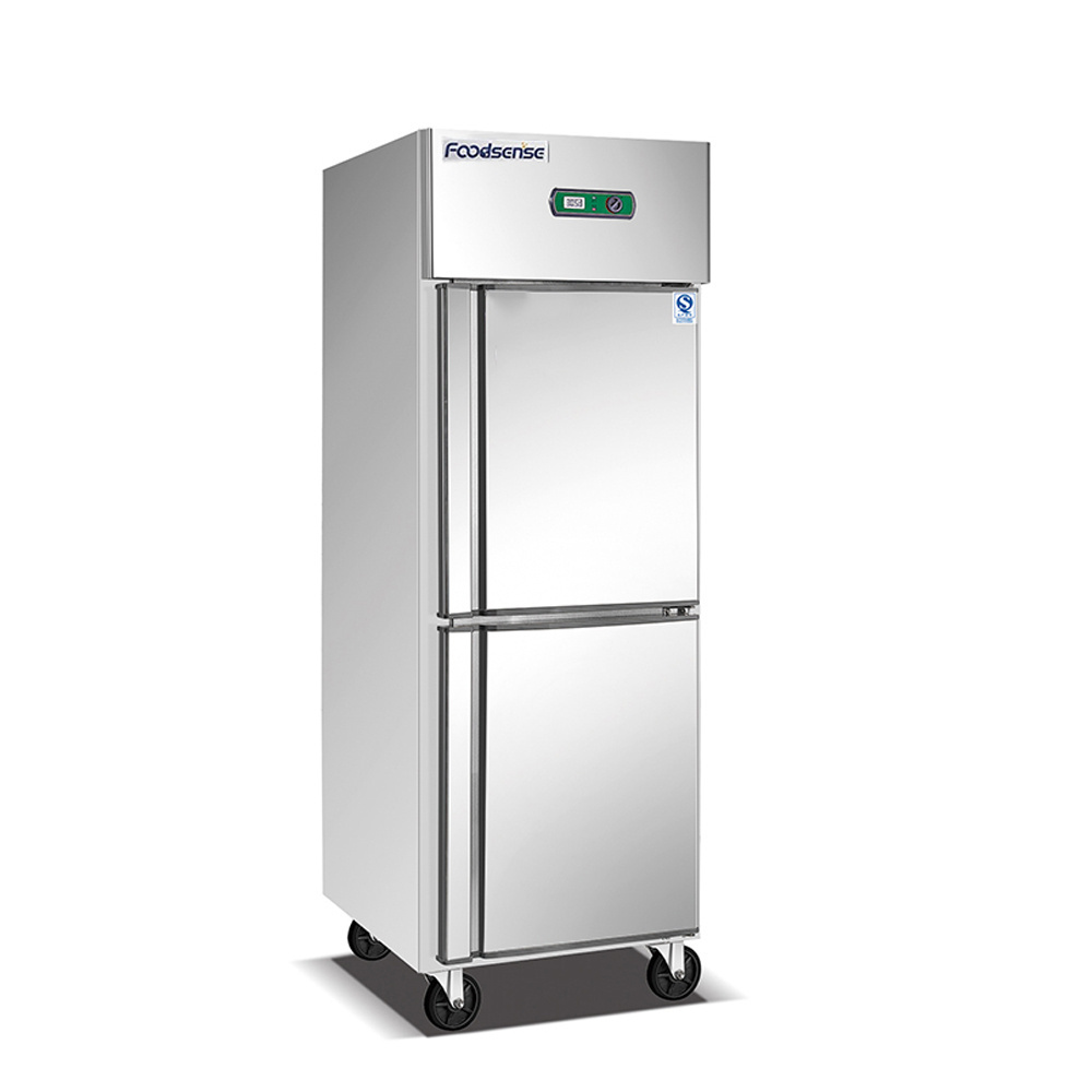 Factory Outlet! Vertical Commercial Freezer for Kitchen, 2-door Fan Cooling Kitchen Freezer