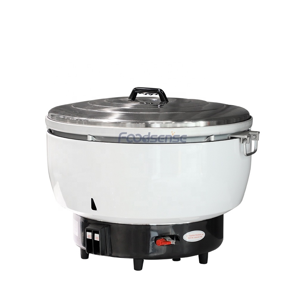 80 People Large Capacity 15L Restaurant Kitchen Gas Rice Cooker Commercial Simple Operation Soup Pot