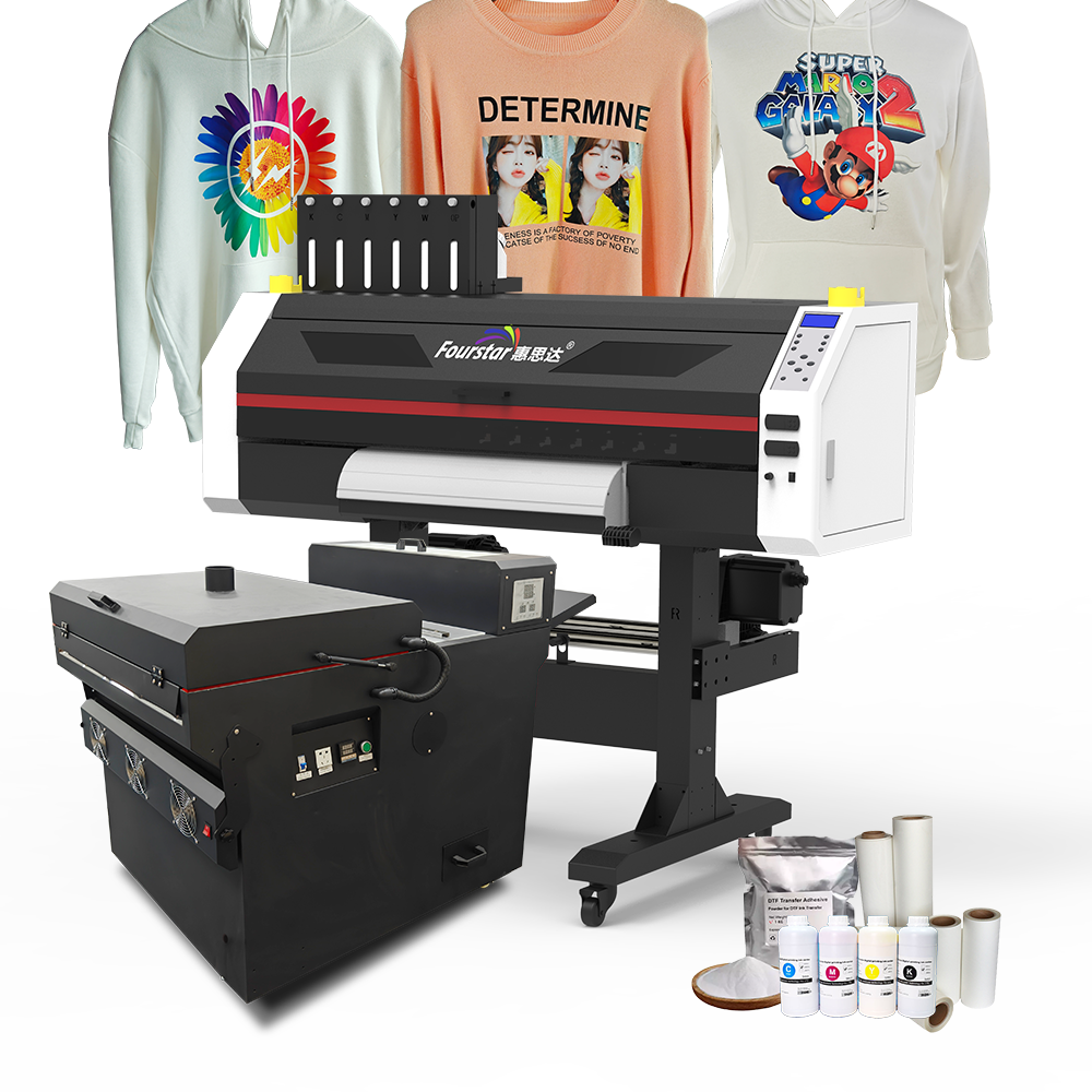 2023 best new dtf Heat Transfer T-shirt inkjet Printing 60CM Full Set dtf printer with Powder Machine