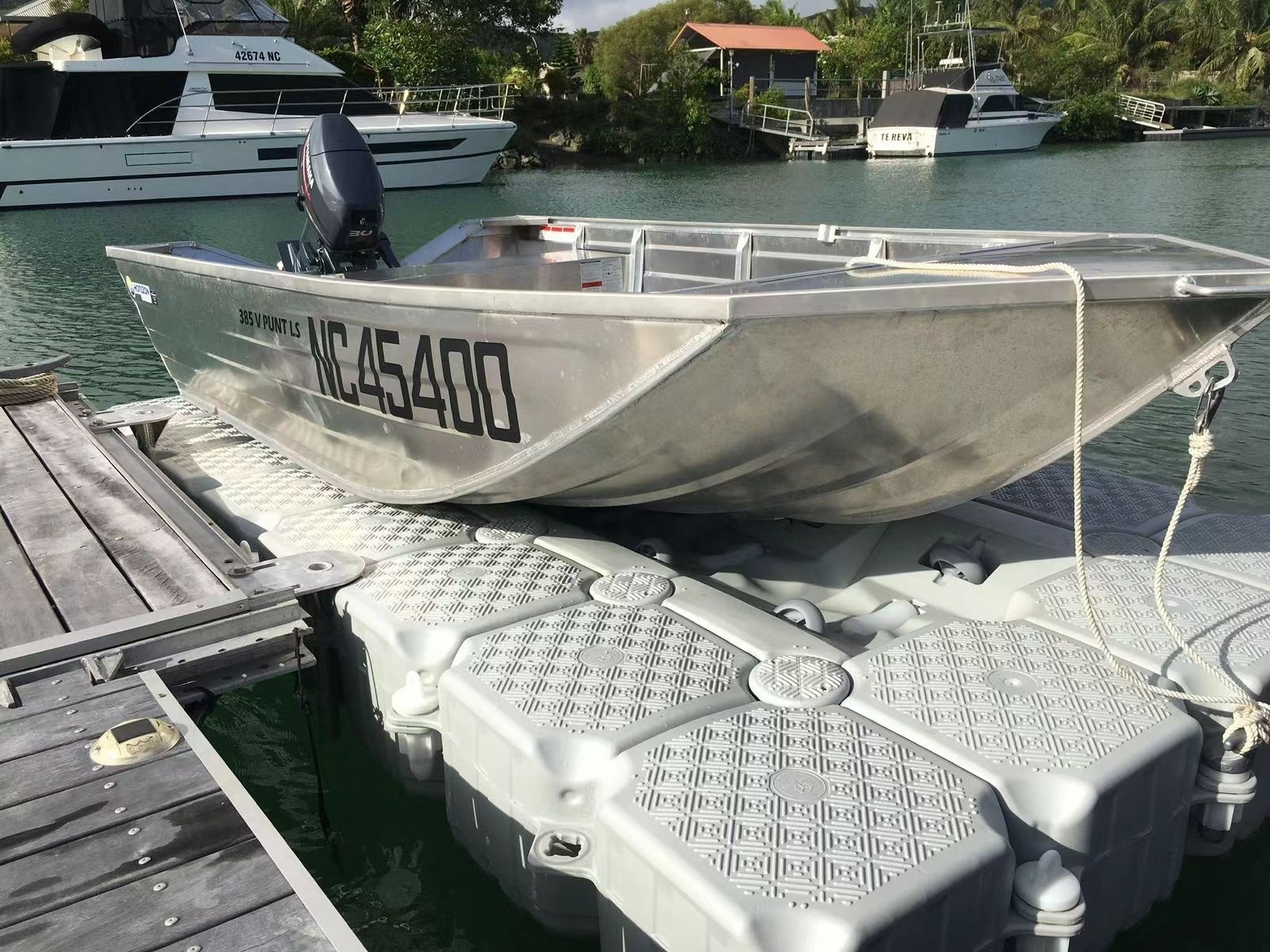 Jet ski boat Dock made of Floating Pontoon