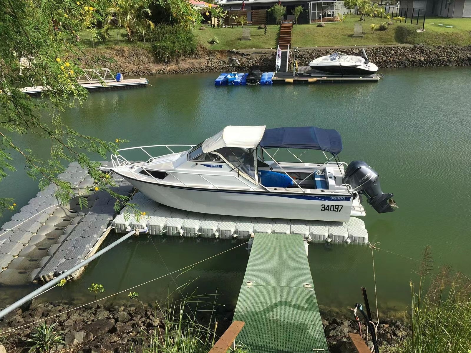 Jet ski boat Dock made of Floating Pontoon