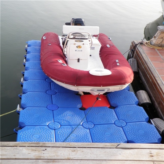 floating bridge made of plastic cube pontoon