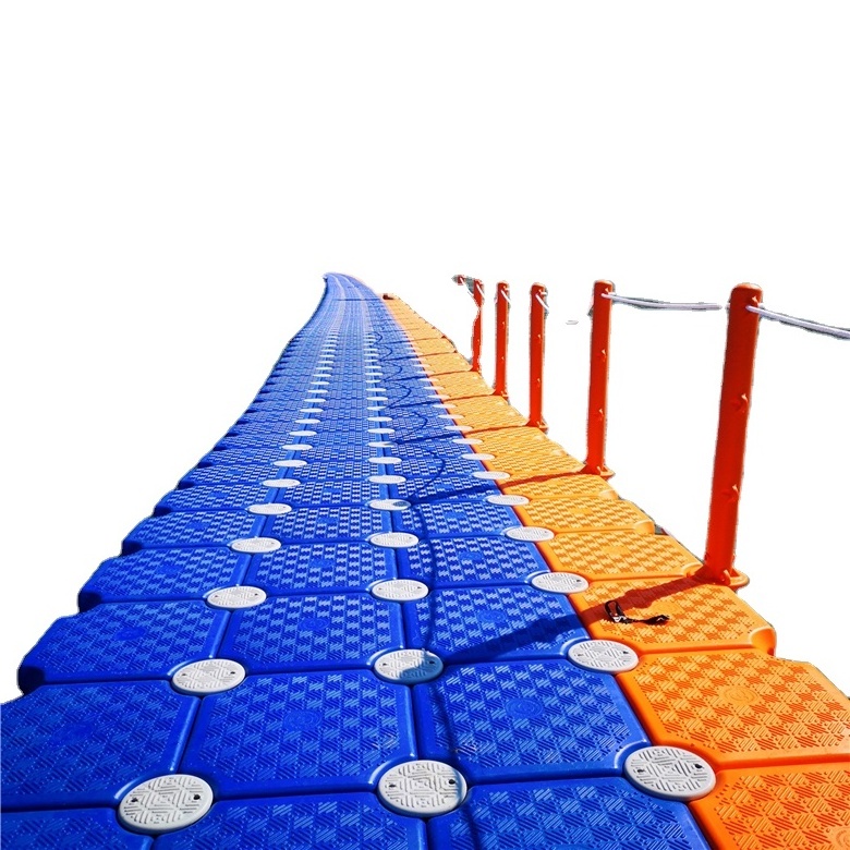 High Durability Plastic Floating Dock Cubes  and HDPE Floating Pontoon Bridge