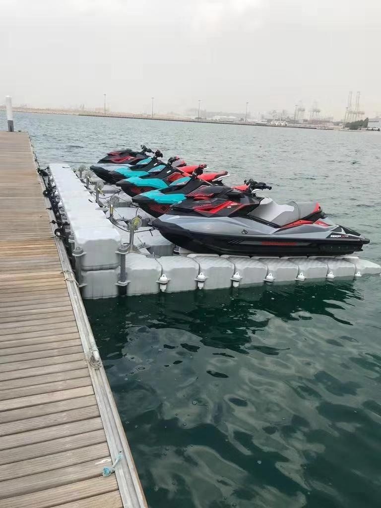 HDPE raw material Jet ski dock floating boat lift