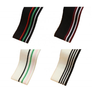 Fashion 1*1 gold and silver cuff ribbed color polyester cotton material suitable for baseball jacket jacket