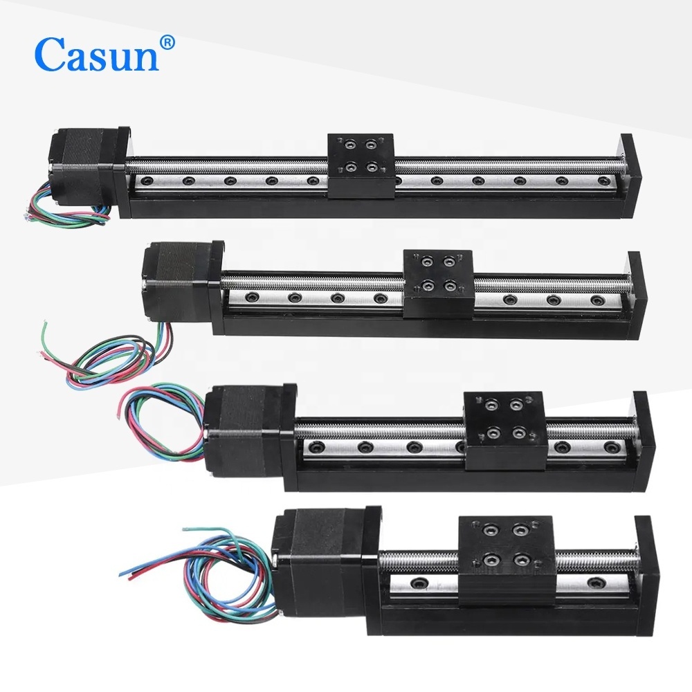 Mini Linear Guide Slide Rail CNC Small Stage Actuator Screw Lead Motion Nema Robot Part  Stepper Motor