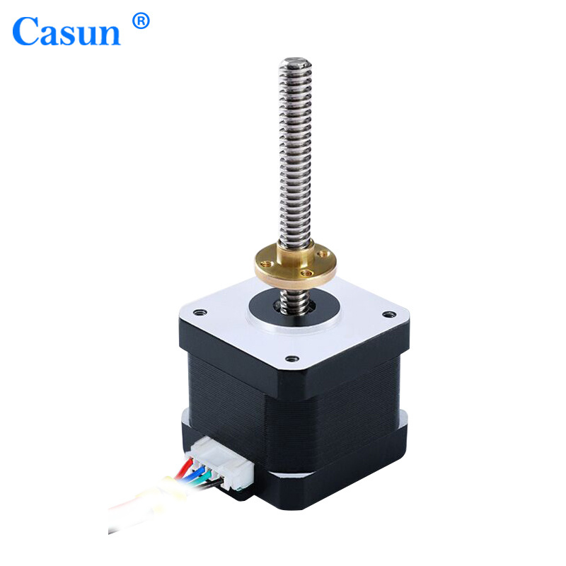 lead screw nema17 stepper motor 12V 42x42x40mm Linear T8x1x2x4x8x12x20  micro lead 8mm screw stepping motor for 3D printer