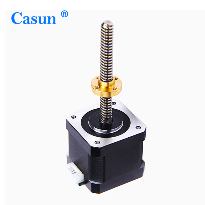 lead screw nema17 stepper motor 12V 42x42x40mm Linear T8x1x2x4x8x12x20  micro lead 8mm screw stepping motor for 3D printer