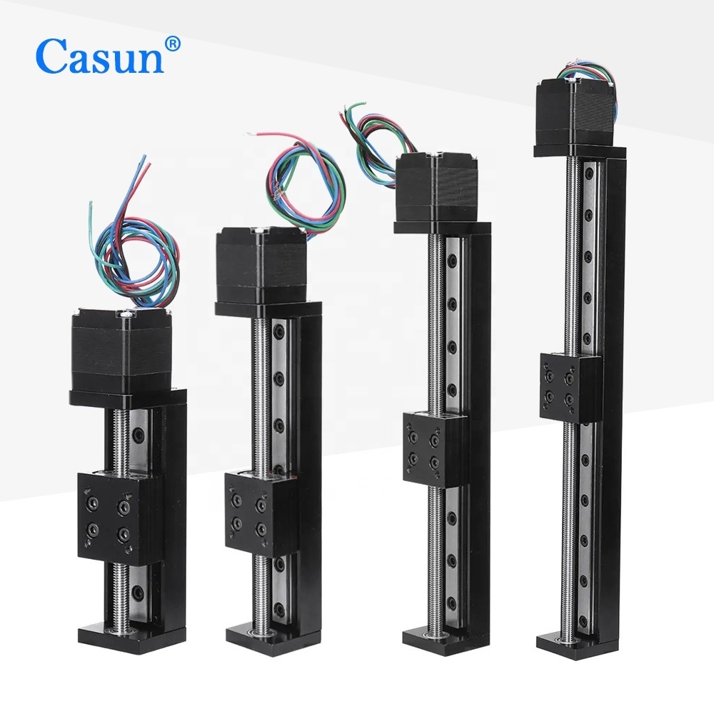 Mini Linear Guide Slide Rail CNC Small Stage Actuator Screw Lead Motion Nema Robot Part  Stepper Motor