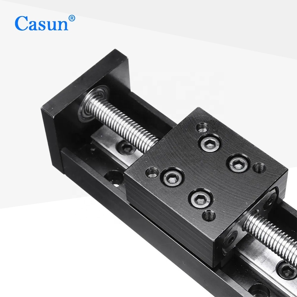 Mini Linear Guide Slide Rail CNC Small Stage Actuator Screw Lead Motion Nema Robot Part  Stepper Motor