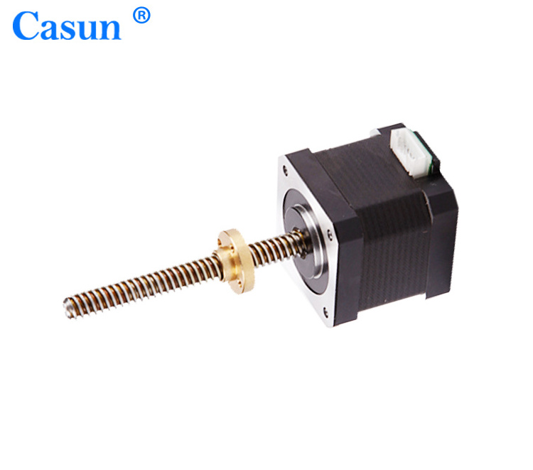 lead screw nema17 stepper motor 12V 42x42x40mm Linear T8x1x2x4x8x12x20  micro lead 8mm screw stepping motor for 3D printer