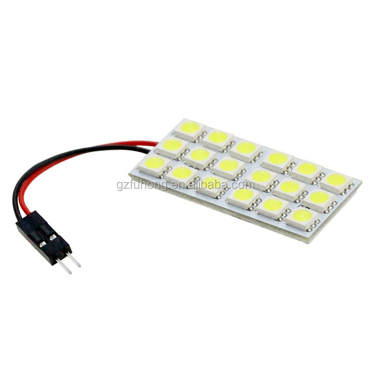 Led roof lamp 5050 18SMD adaptorT10 Festoon panel reading lights car dome light