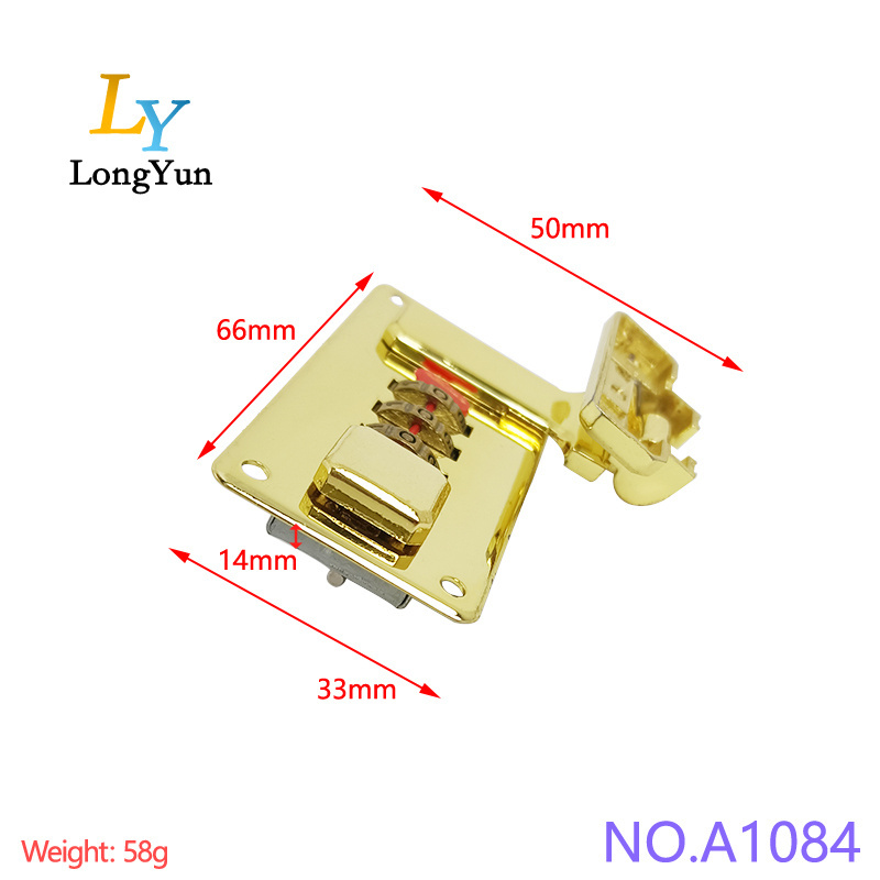 3 digit high quality bright zinc alloy code lock briefcase security lock jewelry box combination lock