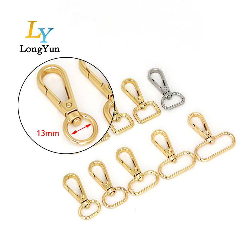 bag accessories stainless steel snap hook purse hook with eye,metal snap hook flat