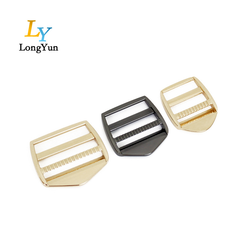 Handbags hardware italy bag strap metal slider clasp buckles 25MM metal slide buckles