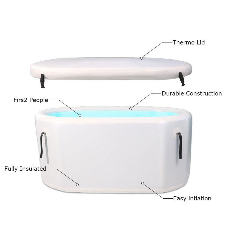 Foldable Inflatable Adult Cold Soaking Bathtub Portable PVC Ice Bath Bucket