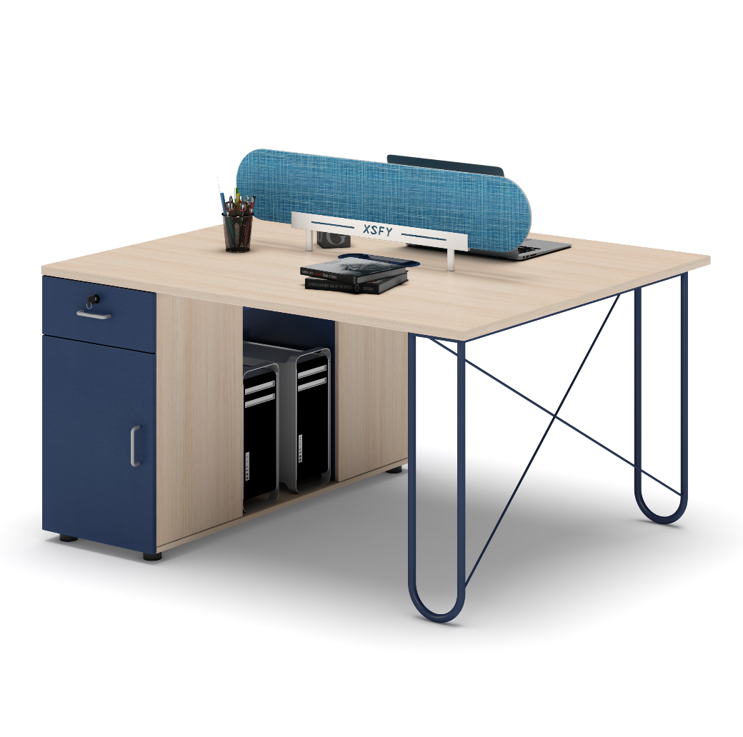 Factory Customized Industrial Office Workstation Modern Office Desk Workstation Working Table With Shelf