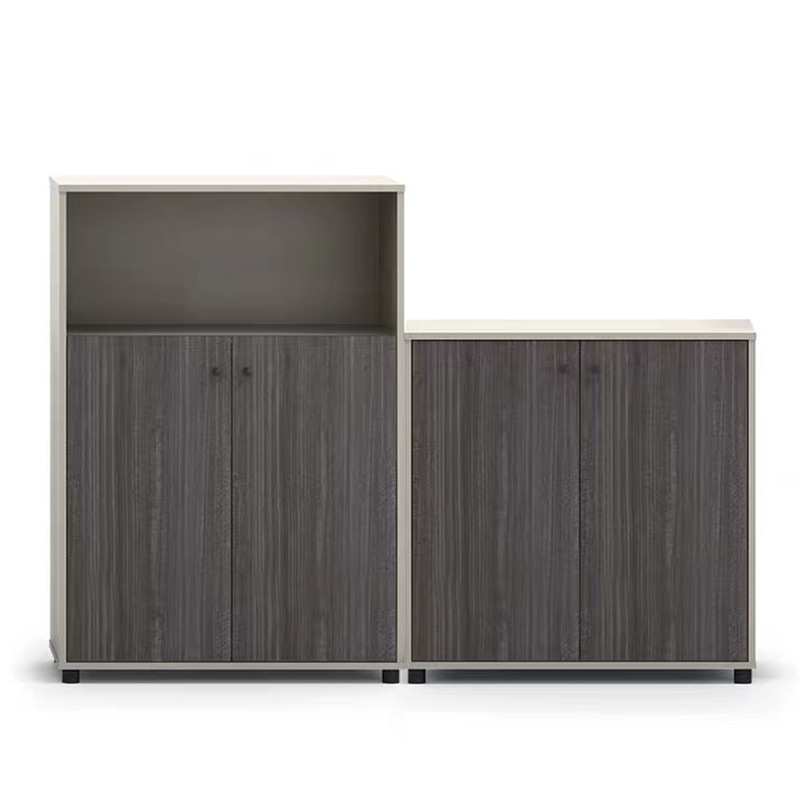 Office Furniture High Quality Home Filling Slidng Door Cabinet Wooden Low height Storage MFC Credenza With Drawers