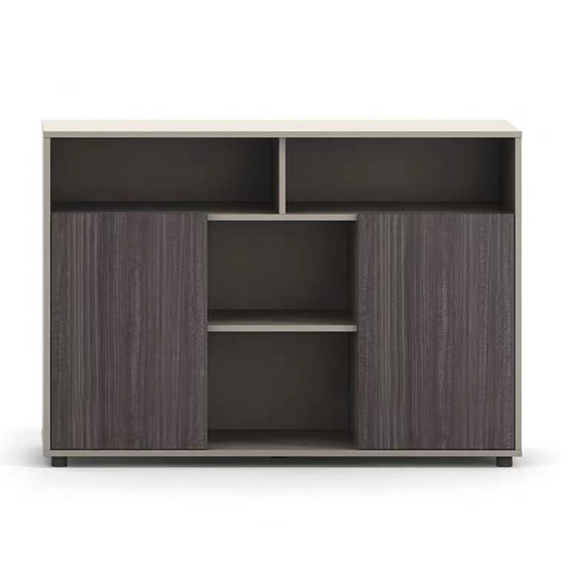 Office Furniture High Quality Home Filling Slidng Door Cabinet Wooden Low height Storage MFC Credenza With Drawers