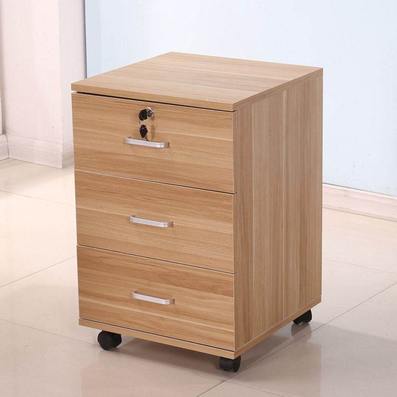 Office workstation equipment under desk 3-drawer vertical mobile file cabinet