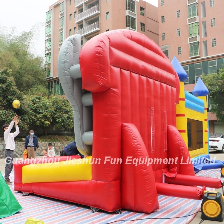 Commercial carnival inflatable basketball hoops inflatable connect four games inflatable basketball shooting game for sale