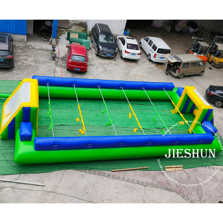 45x21.6ft customized design football arena inflatable human soccer field for sale