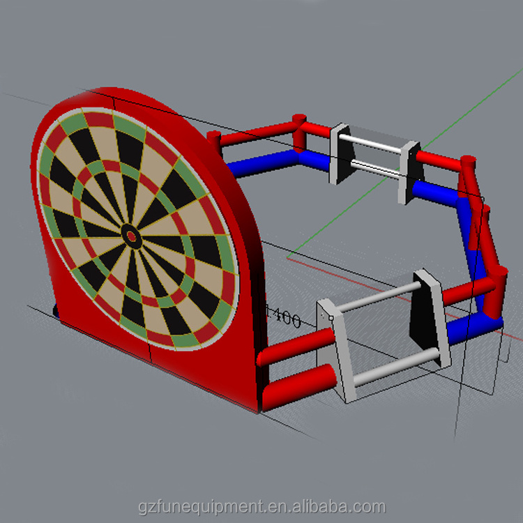 Hot selling  inflatable football target game soccer kick darts court sport games inflatable football cage