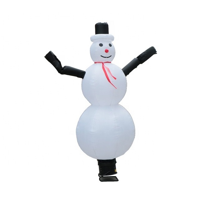 Factory customized Christmas snowman skydancer inflatable fly guys dancing air man for advertising