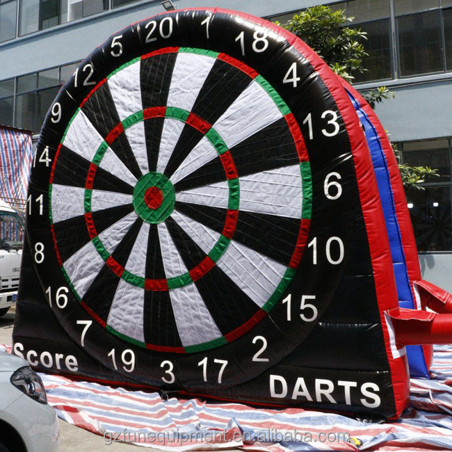 Football Shoot Inflatable Dart Board for Sale Double Side Customized High Quality 16.5ft PVC