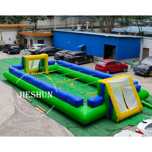 45x21.6ft customized design football arena inflatable human soccer field for sale