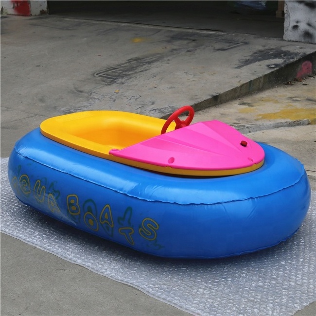 High quality inflatable kids bumper boat blue electrical aqua banana paddle boat electric boat for kids