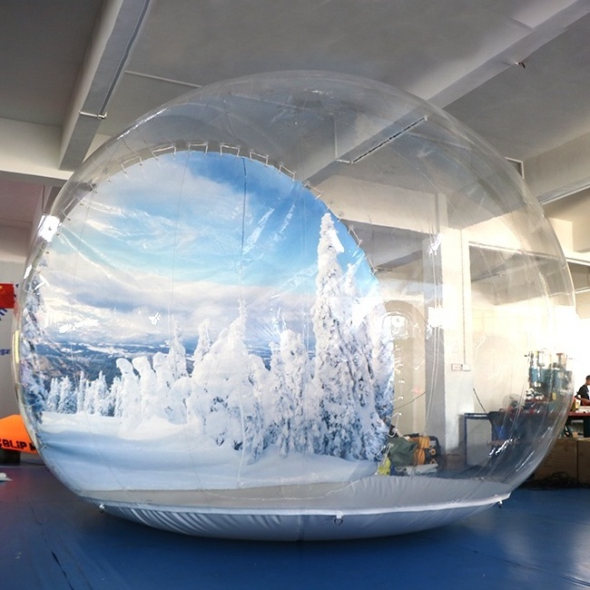 Manufacturers Christmas Giant Transparent Human Size Hotel Inflatable Snow Globe Tent For Camping