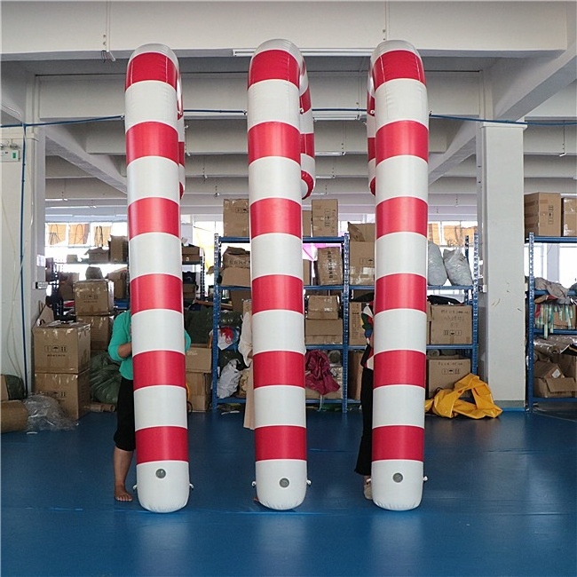 Hot sale manufacturer customized party used advertising decoration inflatable Christmas inflatable candy cane for sale