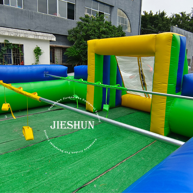 45x21.6ft customized design football arena inflatable human soccer field for sale