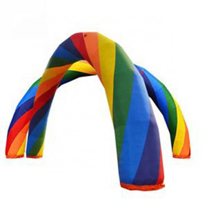 Customized hot selling beautiful wedding arch inflatable rainbow arch for party events