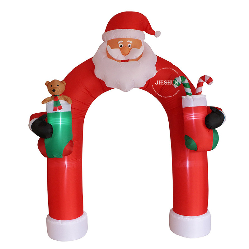 Inflatable Christmas Halloween Outdoor Lighted Yard Decoration Snowman inflatable arch for sale