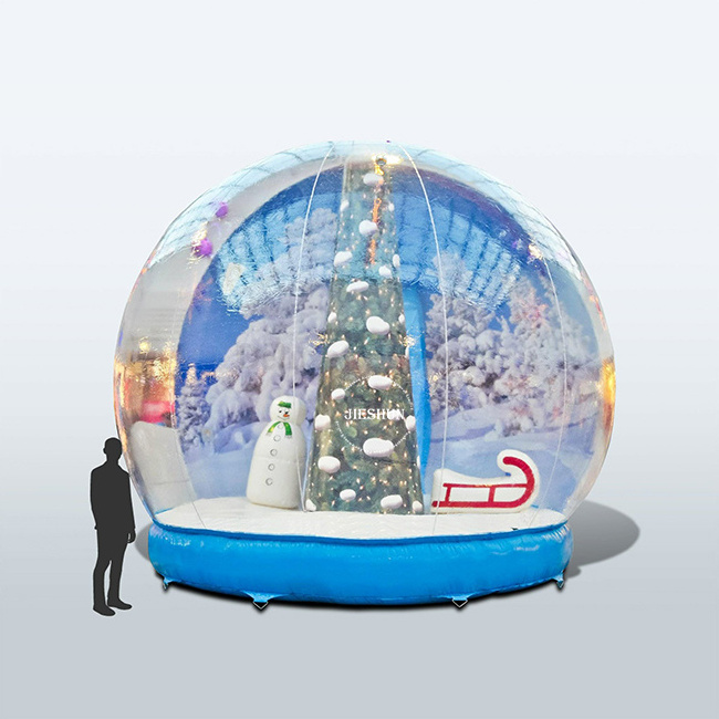 Manufacturers Christmas Giant Transparent Human Size Hotel Inflatable Snow Globe Tent For Camping