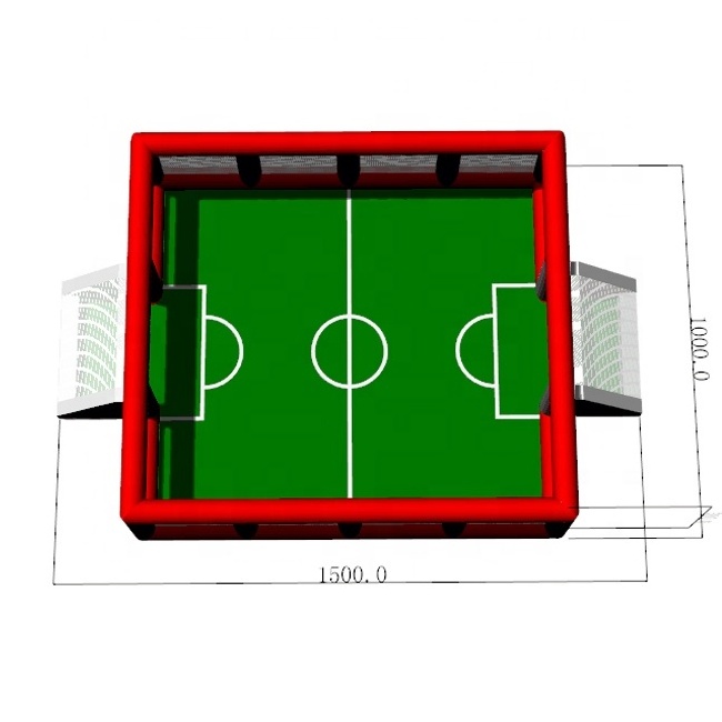 * Inflatable Soap Football Field Inflatable Football Pitch Manufacture Popular 15*10*3.1m Adult Inflatable Human Billiards IP-06