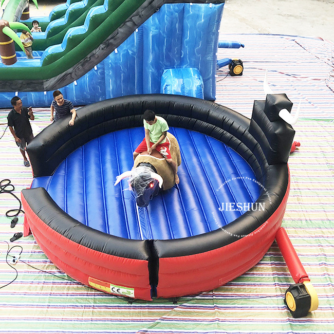 hot sale inflatable sport games inflatable rodeo bouncer mechanical bull mat for sale