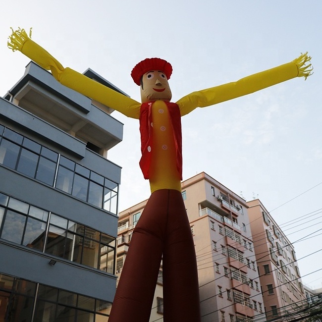 Factory price double legs popular high quality cowboy wind man air puppet inflatable sky dancer for sale