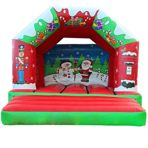 New Year Christmas Inflatable Bounce House Children Bouncy Castles bouncer house For Sale