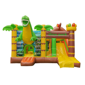 New design outdoor bounce house bouncy dinosaur castle paradise kids inflatable dinosaur jumping castle for sale