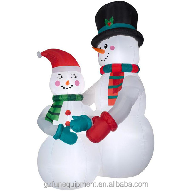 High Quality Advertising Figures Christmas Snowmans for Sale Inflatable Christmas Tree and Santa Claus Inflatable Couple CN;GUA