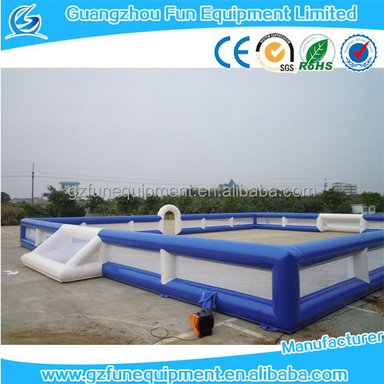 Factory manufacture customized high quality soap football pitch inflatable soccer field giant inflatable soccer field for sale