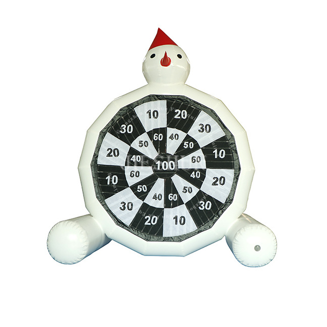 Snowman Air Tighten Double Sided Inflatable Dart Board for Kids Custom Mini White 2 to 4 Years 14 Years & up 5 to 7 Years