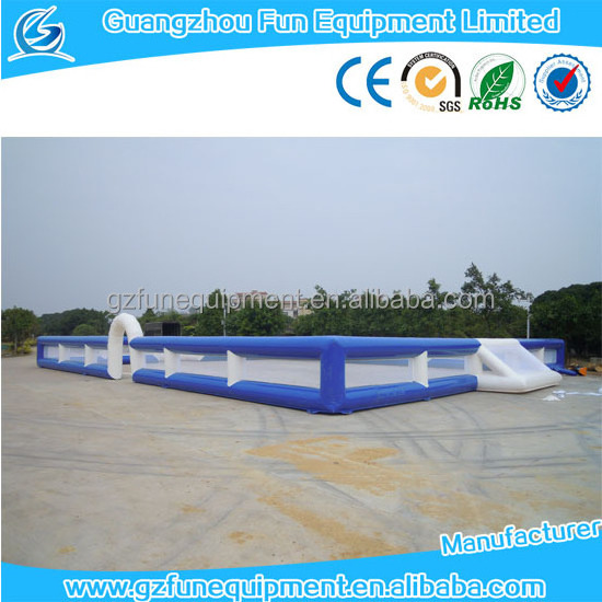 Factory manufacture customized high quality soap football pitch inflatable soccer field giant inflatable soccer field for sale