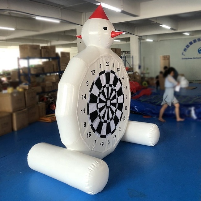 Snowman Air Tighten Double Sided Inflatable Dart Board for Kids Custom Mini White 2 to 4 Years 14 Years & up 5 to 7 Years