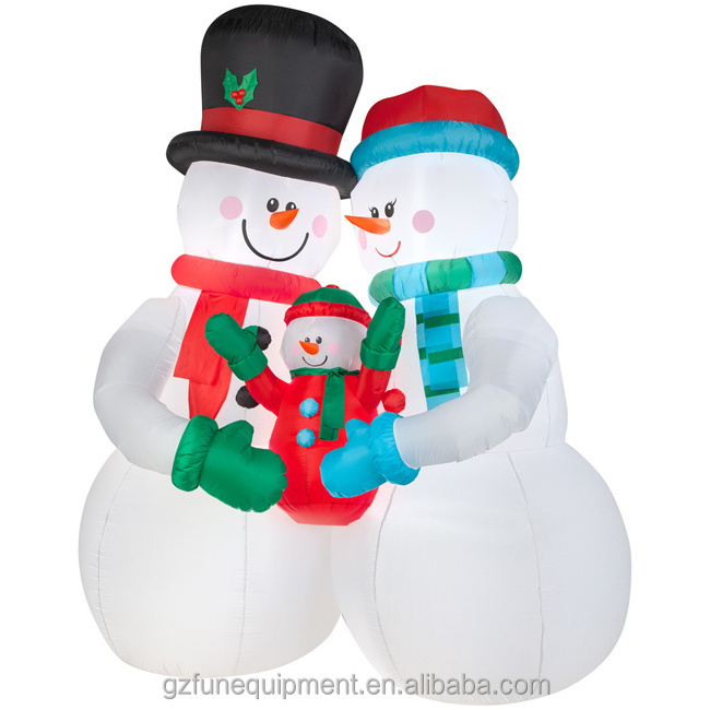 High Quality Advertising Figures Christmas Snowmans for Sale Inflatable Christmas Tree and Santa Claus Inflatable Couple CN;GUA