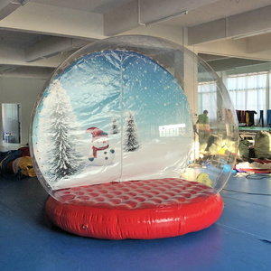 giant customs snowball inflatable snow globe for christmas